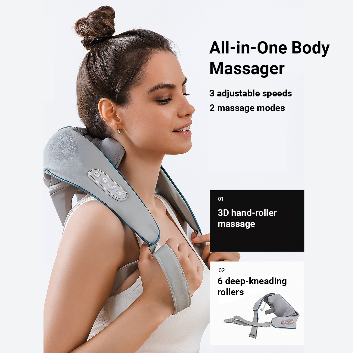 Vistonear™ FlexiEase Wireless Neck & Shoulder Massager